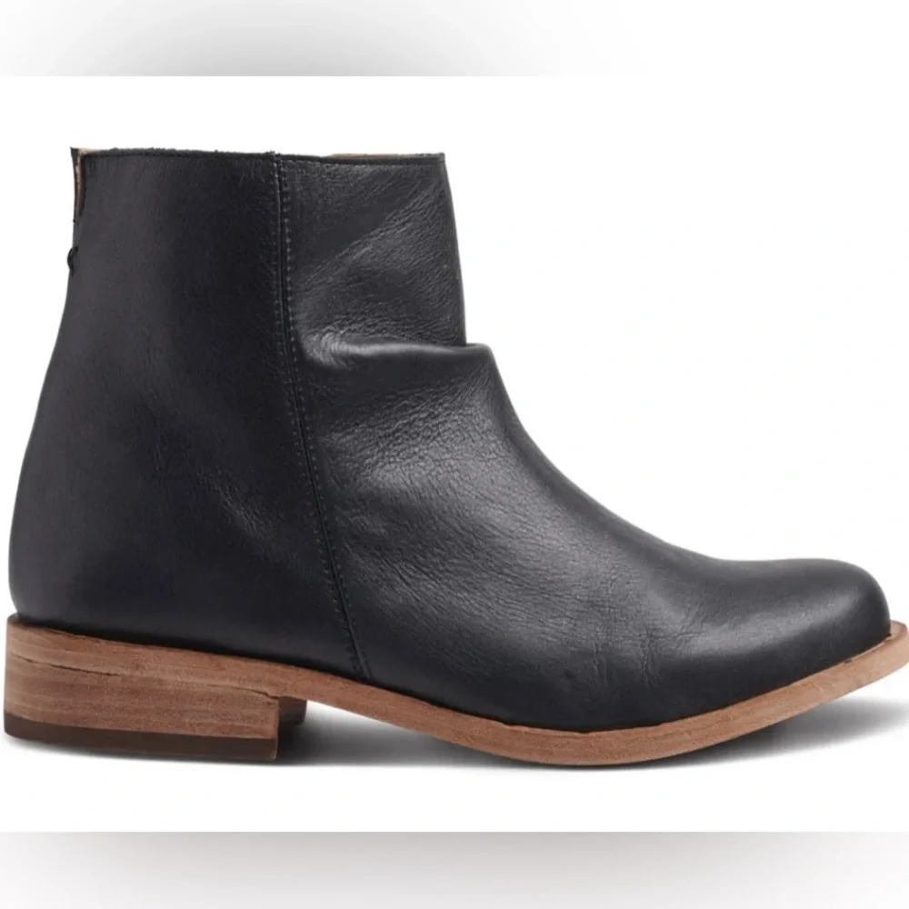 Beek Ouail Ankle‎ Bootie Boots Black Leather